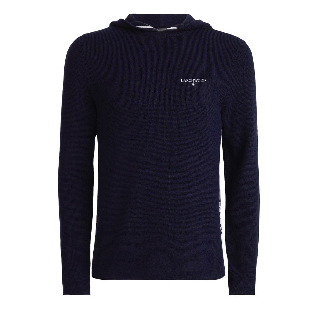 G/FORE Men's Waffle Stitch Merino Wool Hooded Sweater Larchwood