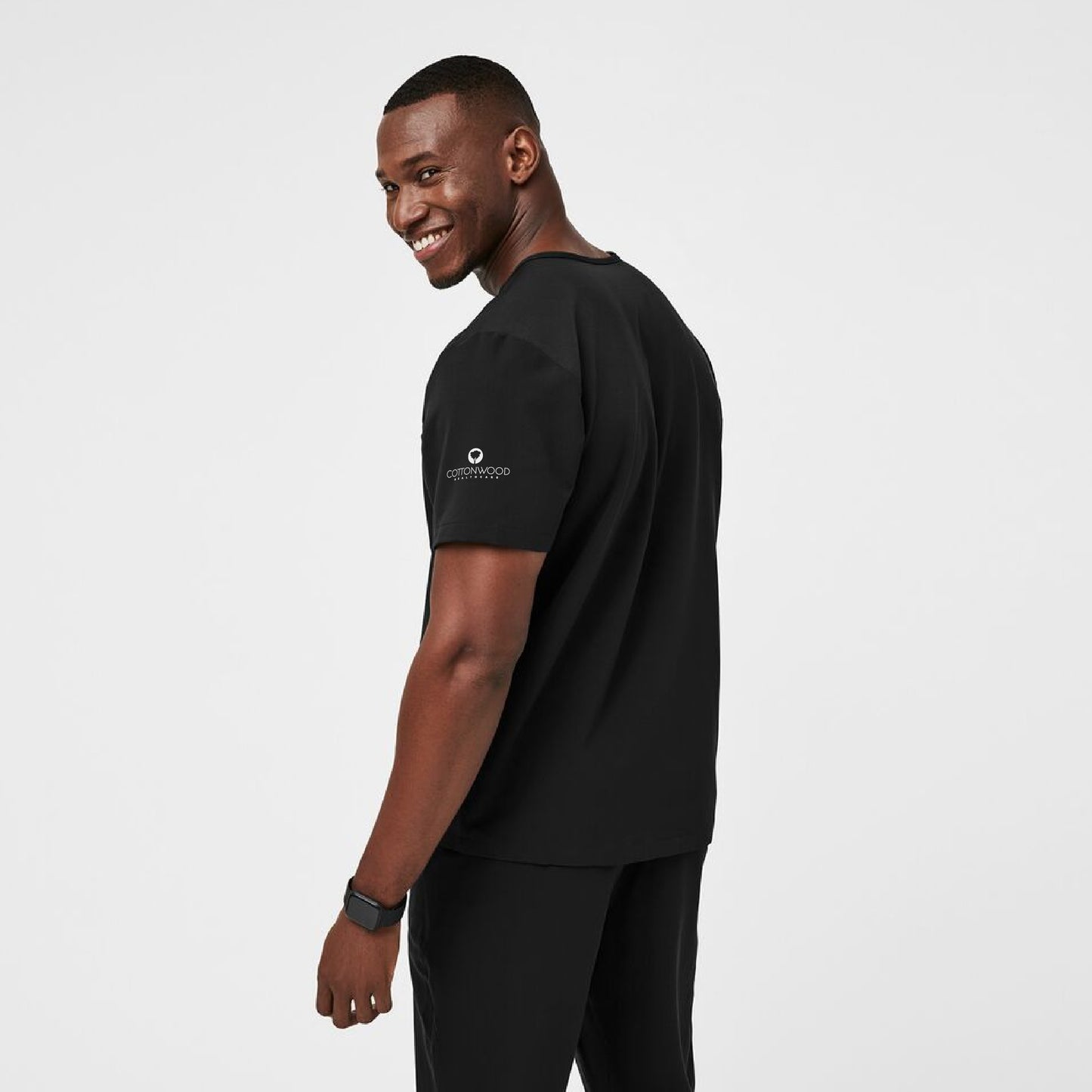 Leon Three-Pocket Scrub Top Cottonwood