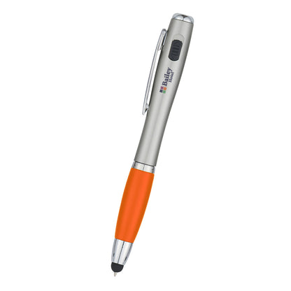 Trio Pen With LED Light And Stylus