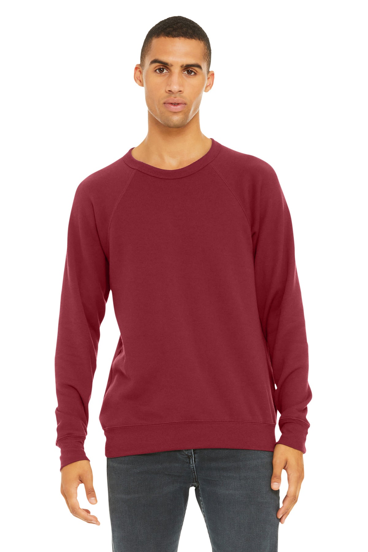 BELLA+CANVAS  Unisex Sponge Fleece Raglan Sweatshirt