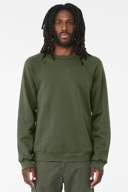 BELLA+CANVAS  Unisex Sponge Fleece Raglan Sweatshirt
