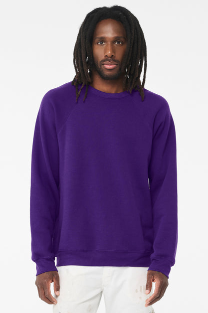 BELLA+CANVAS  Unisex Sponge Fleece Raglan Sweatshirt