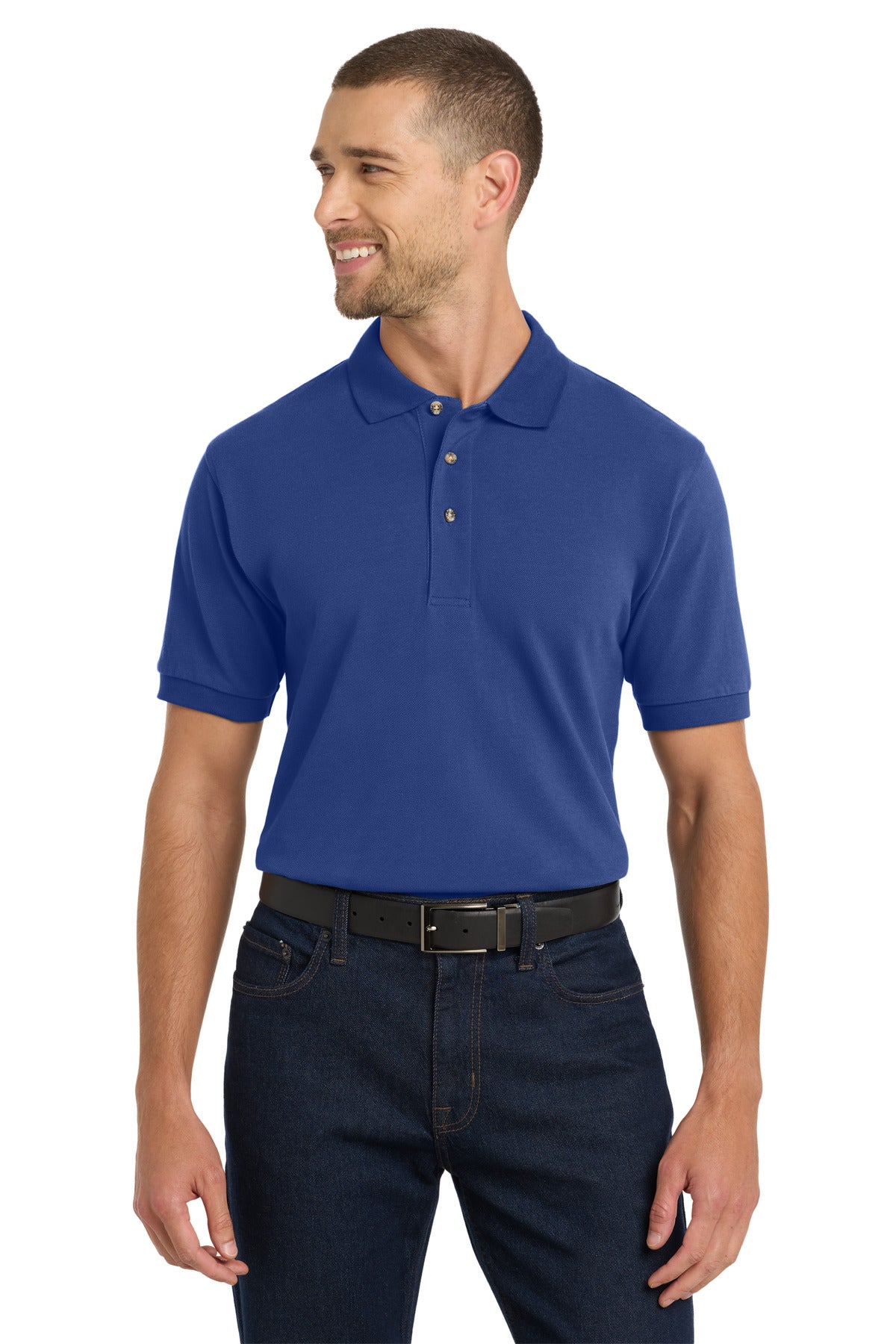 Port Authority Heavyweight Cotton Pique Polo