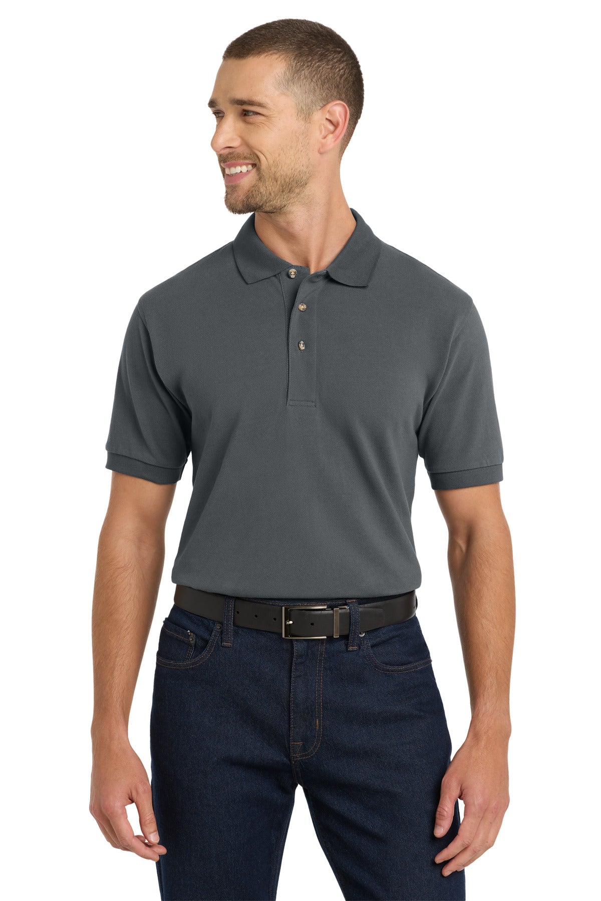 Port Authority Heavyweight Cotton Pique Polo