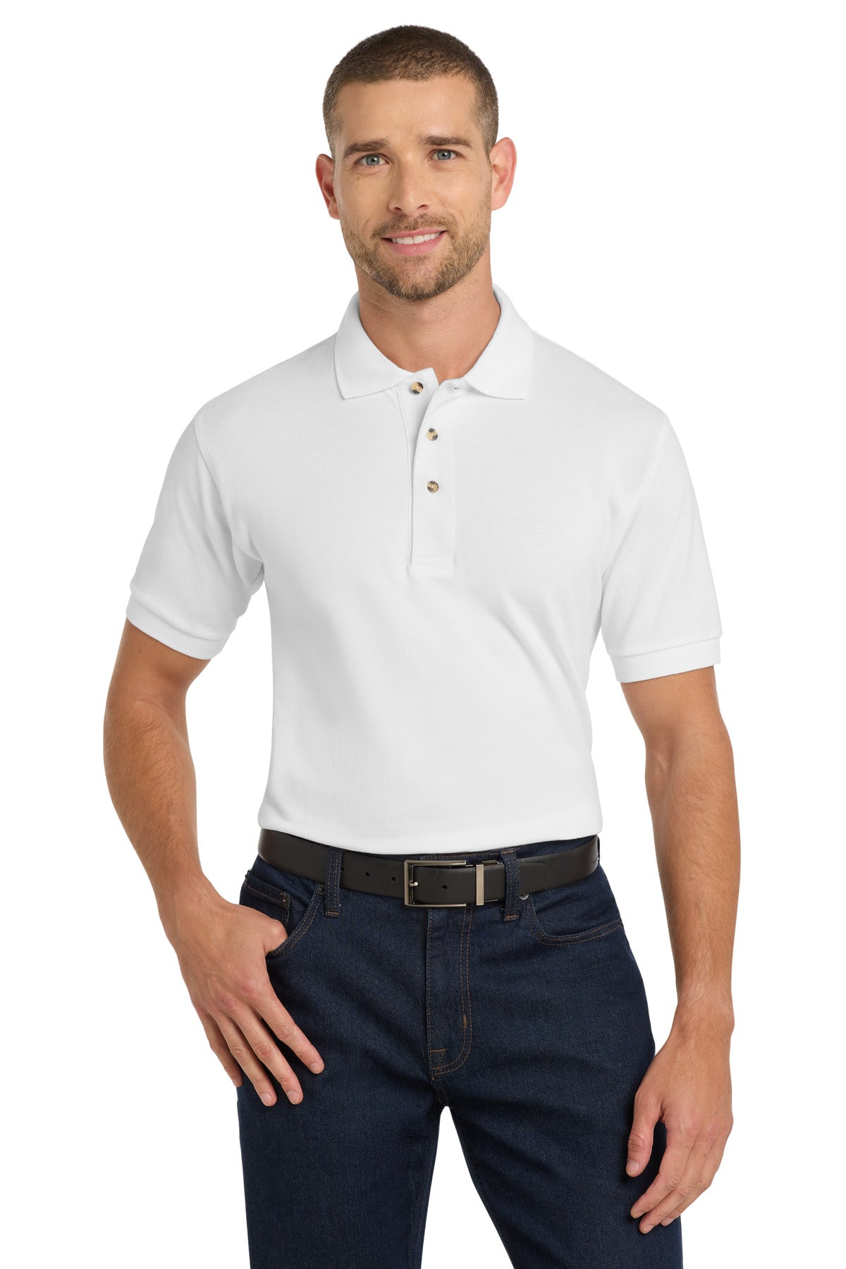 Port Authority Heavyweight Cotton Pique Polo