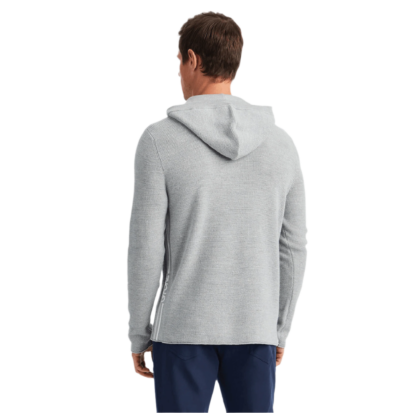G/FORE Men's Waffle Stitch Merino Wool Hooded Sweater Villa