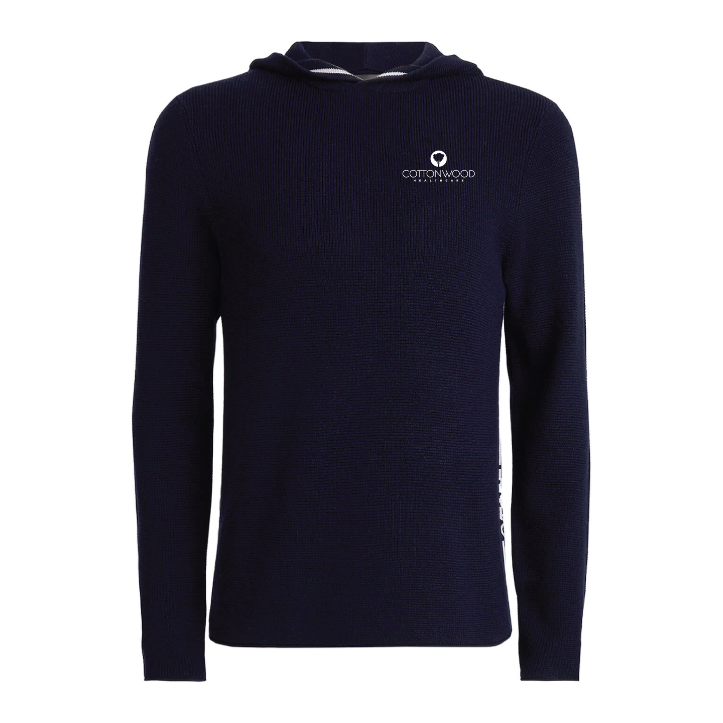 G/FORE Men's Waffle Stitch Merino Wool Hooded Sweater Cottonwood