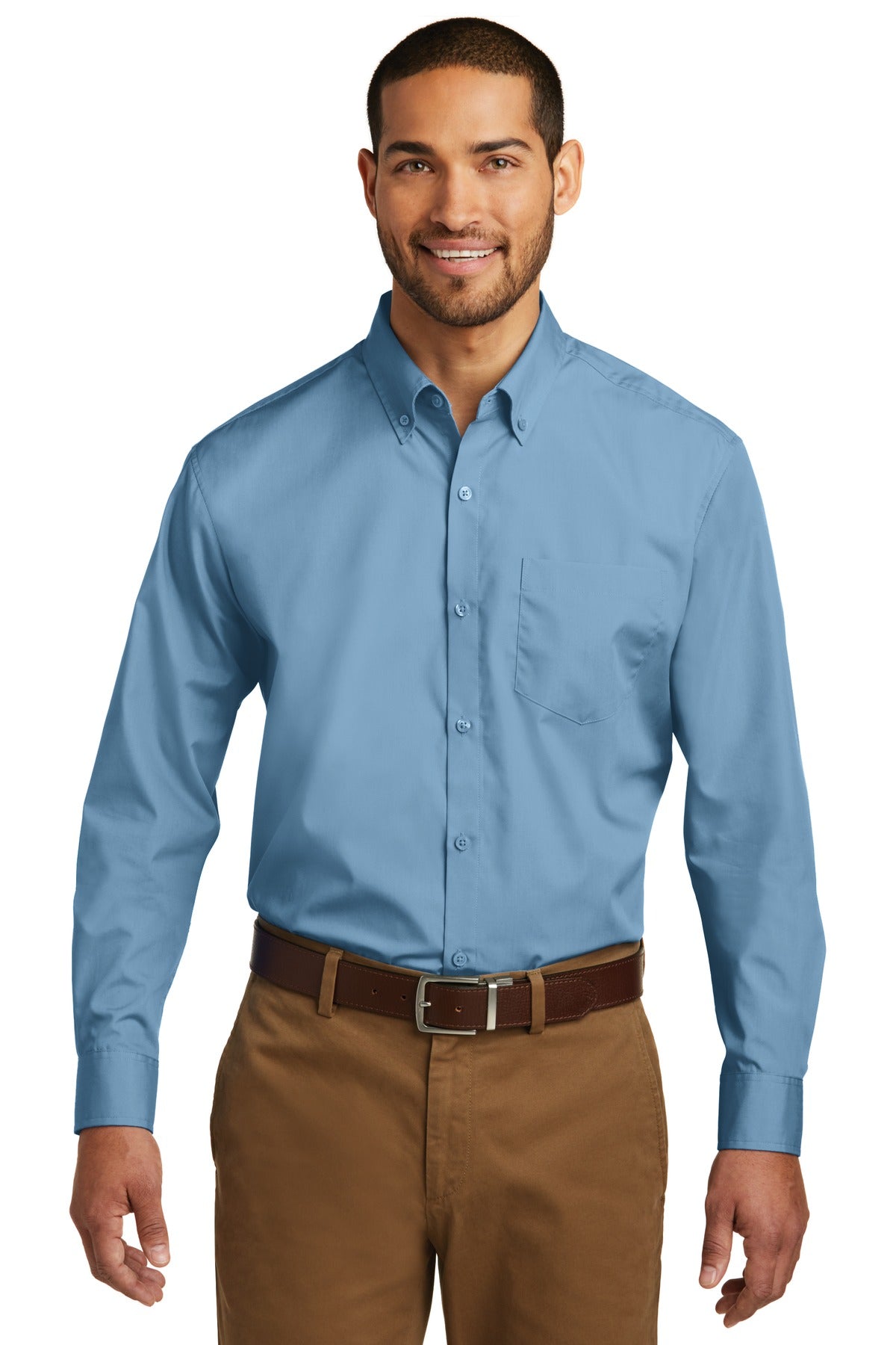 Port Authority Long Sleeve Carefree Poplin Shirt