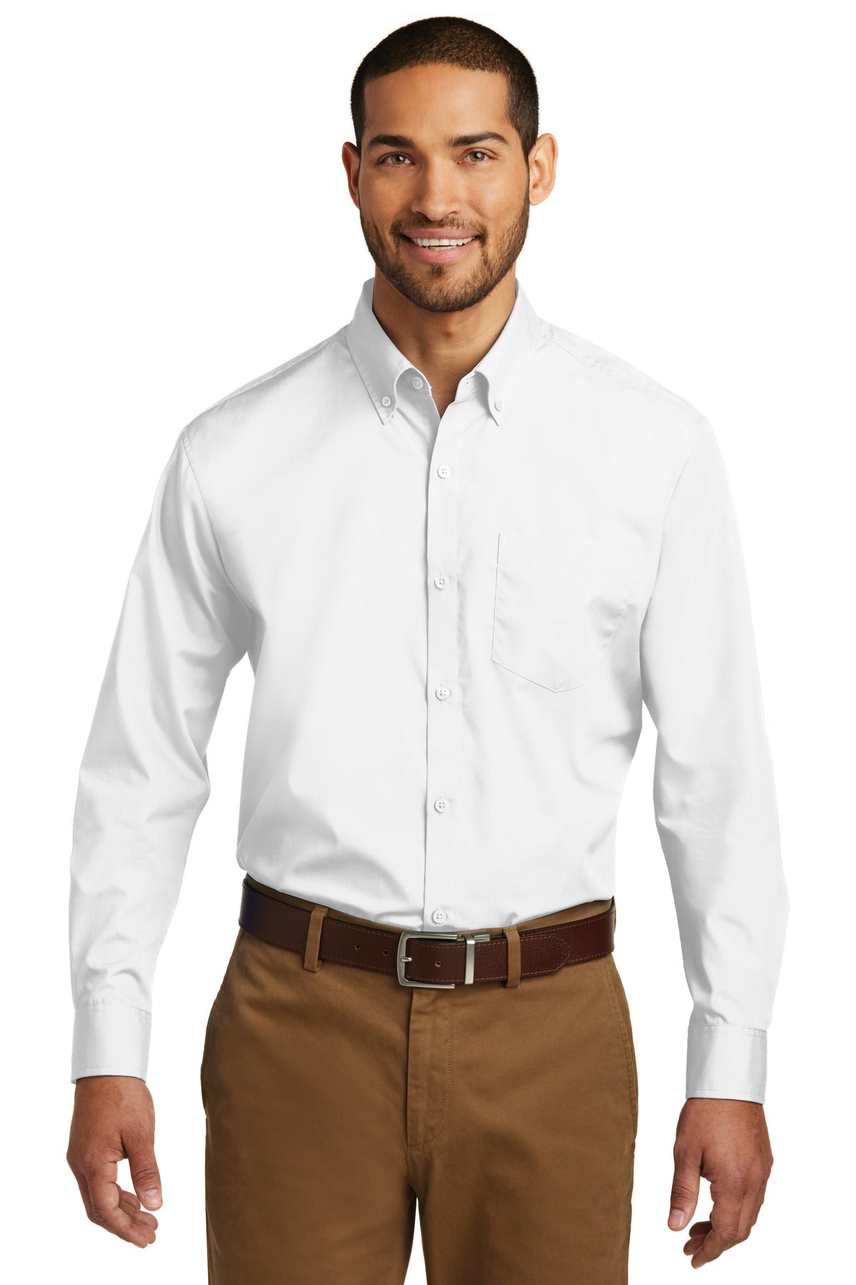 Port Authority Long Sleeve Carefree Poplin Shirt
