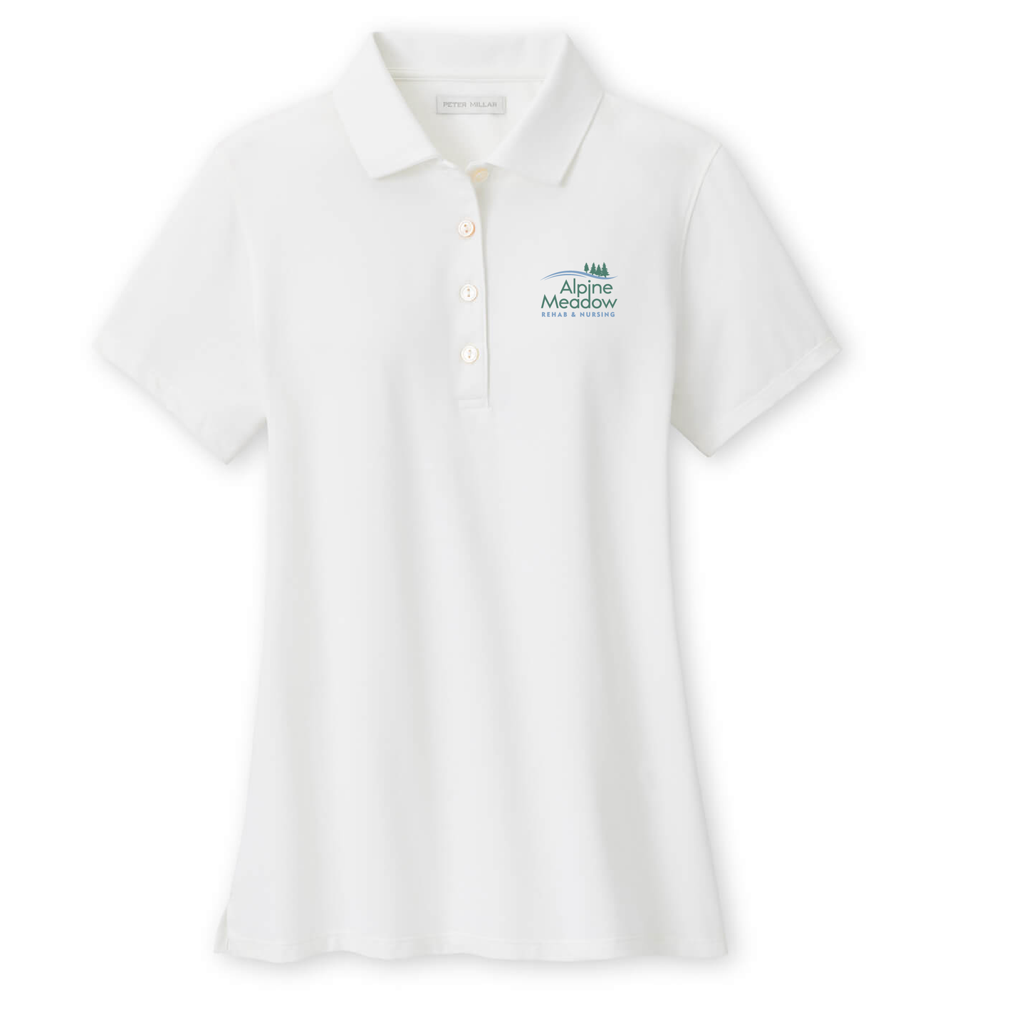 Peter Millar Women's Albatross Short Sleeve Polo Alpine Meadow