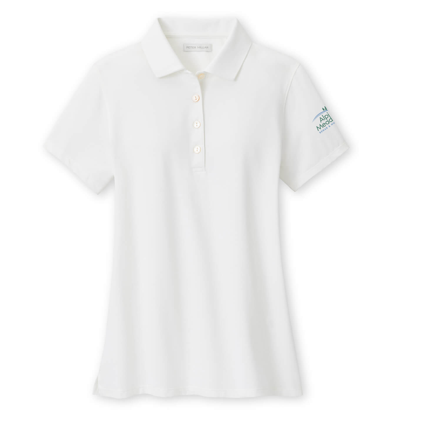 Peter Millar Women's Albatross Short Sleeve Polo Alpine Meadow