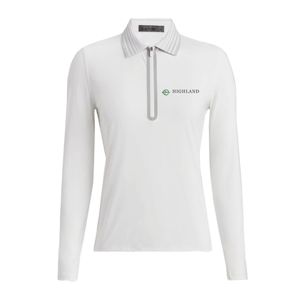G/FORE Women's Silky Tech Nylon Quarter-Zip Polo Highland