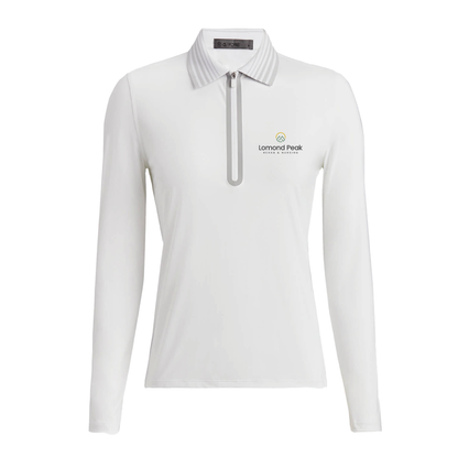 G/FORE Women's Silky Tech Nylon Quarter-Zip Polo Lomond Peak