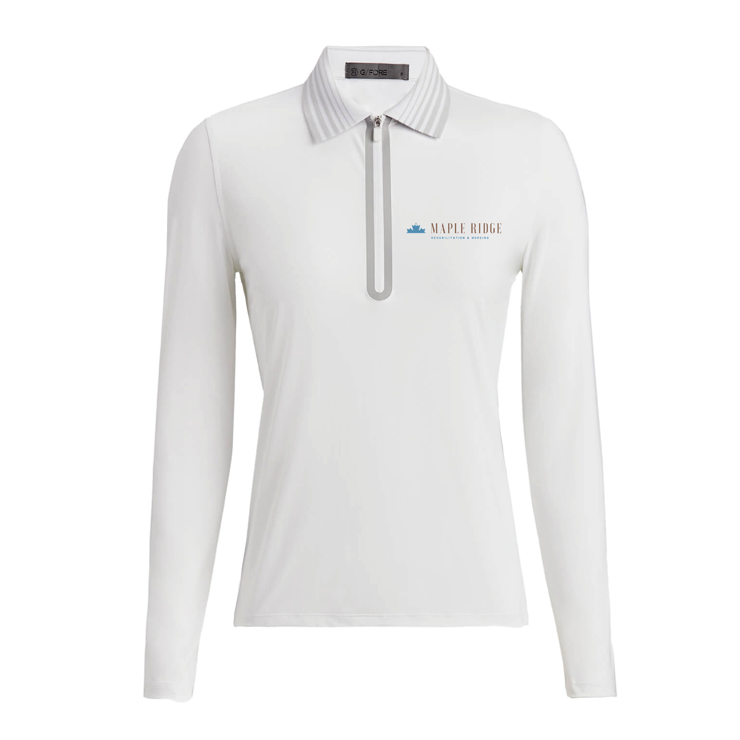 G/FORE Women's Silky Tech Nylon Quarter-Zip Polo Maple Ridge