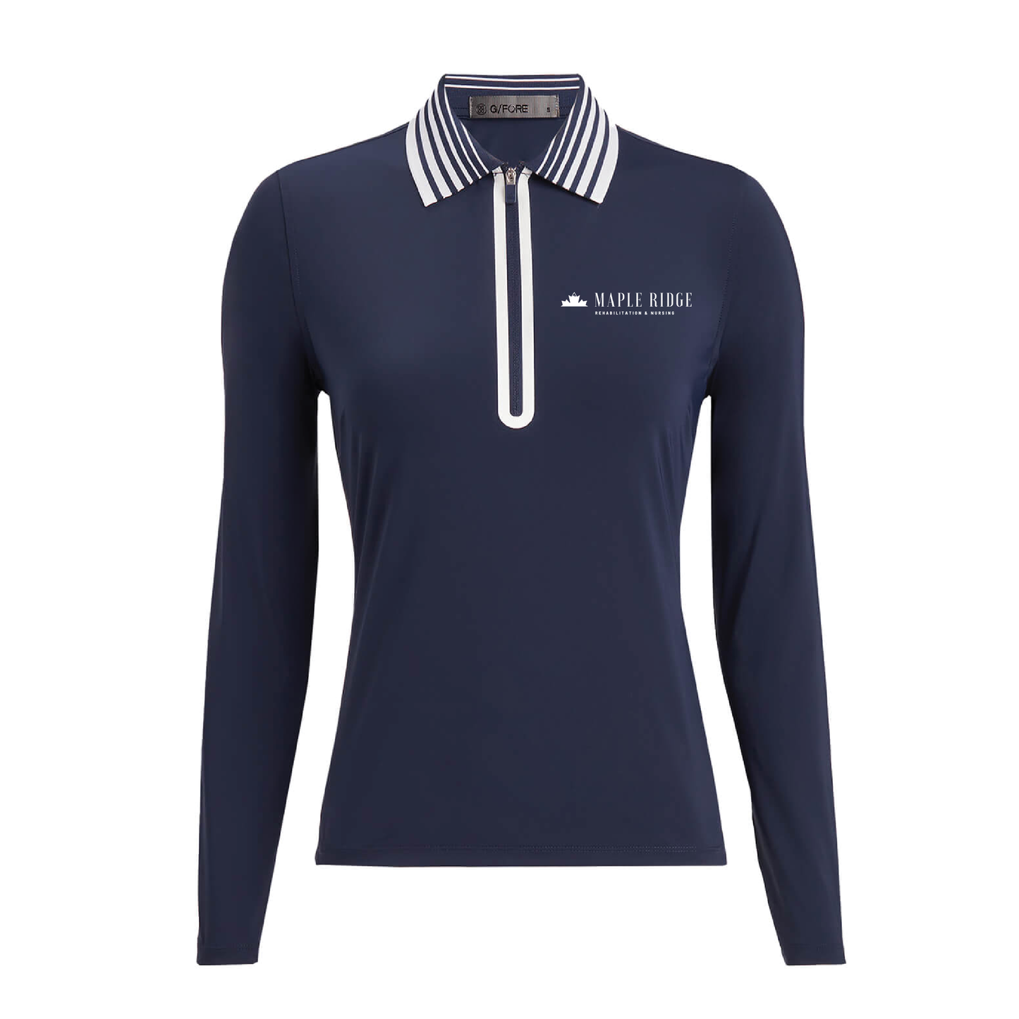 G/FORE Women's Silky Tech Nylon Quarter-Zip Polo Maple Ridge