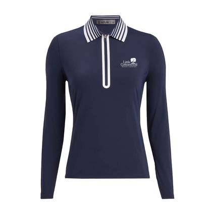 G/FORE Women's Silky Tech Nylon Quarter-Zip Polo Little Cottonwood