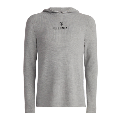 G/FORE Men's Waffle Stitch Merino Wool Hooded Sweater Colorado