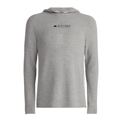 G/FORE Men's Waffle Stitch Merino Wool Hooded Sweater Maple Ridge