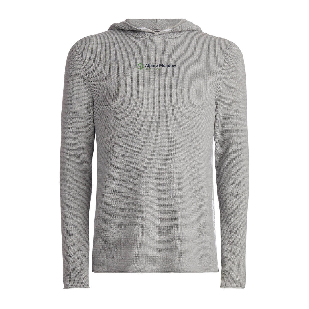 G/FORE Men's Waffle Stitch Merino Wool Hooded Sweater Alpine Meadow