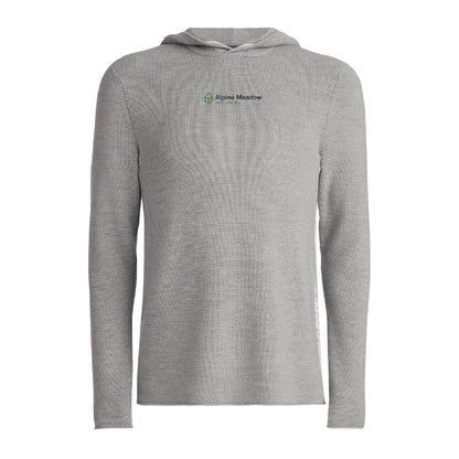 G/FORE Men's Waffle Stitch Merino Wool Hooded Sweater Alpine Meadow
