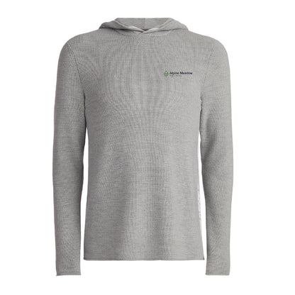 G/FORE Men's Waffle Stitch Merino Wool Hooded Sweater Alpine Meadow