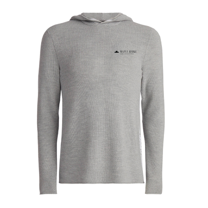 G/FORE Men's Waffle Stitch Merino Wool Hooded Sweater Maple Ridge
