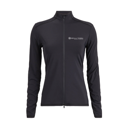G/FORE Women's Silky Tech Nylon Ruched Full-Zip Layer Bella Terra