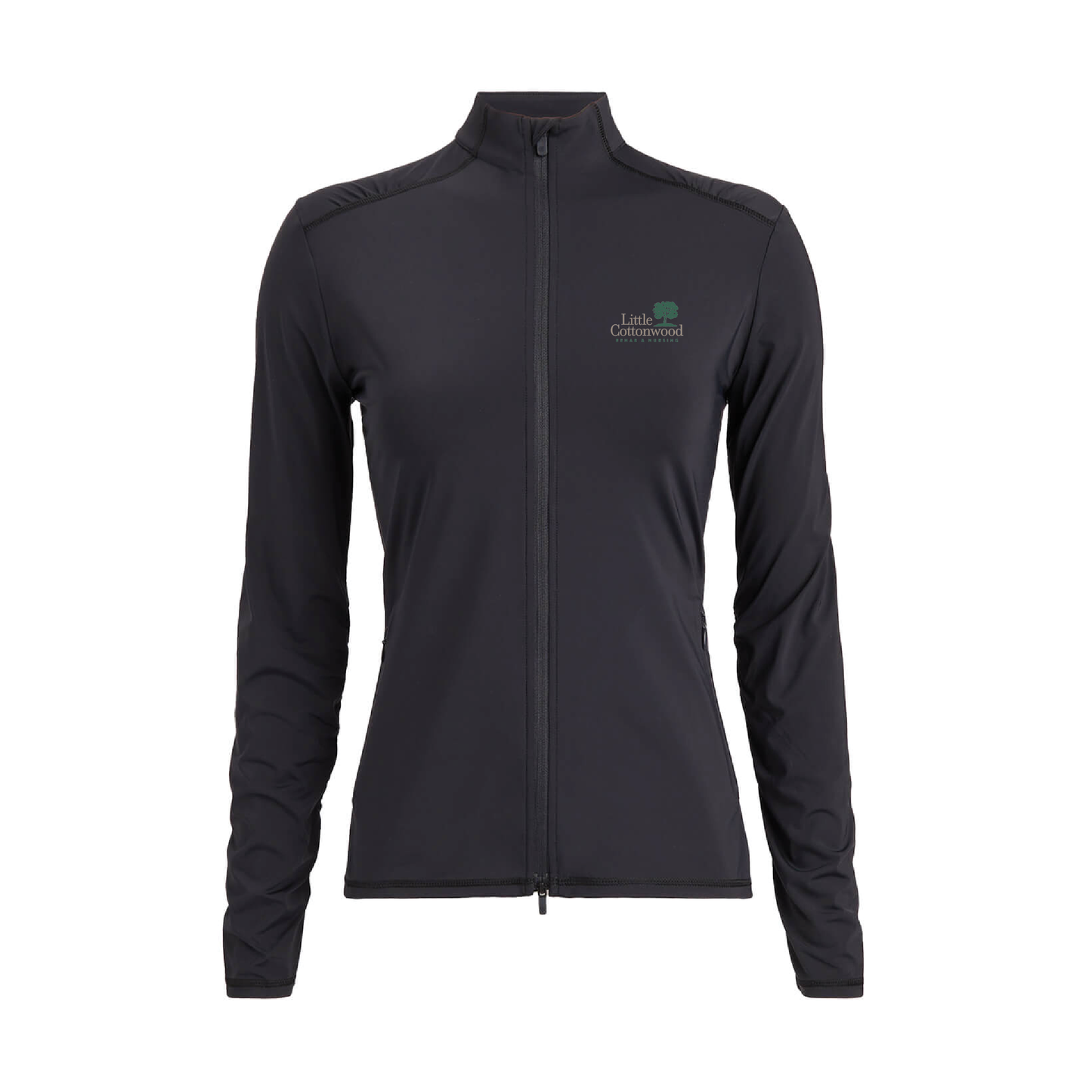 G/FORE Women's Silky Tech Nylon Ruched Full-Zip Layer Little Cottonwood