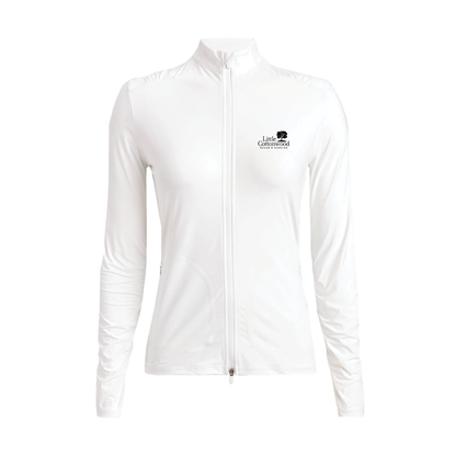 G/FORE Women's Silky Tech Nylon Ruched Full-Zip Layer Little Cottonwood