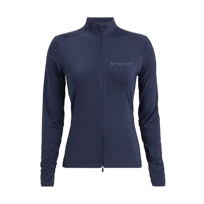G/FORE Women's Silky Tech Nylon Ruched Full-Zip Layer Valle Vista
