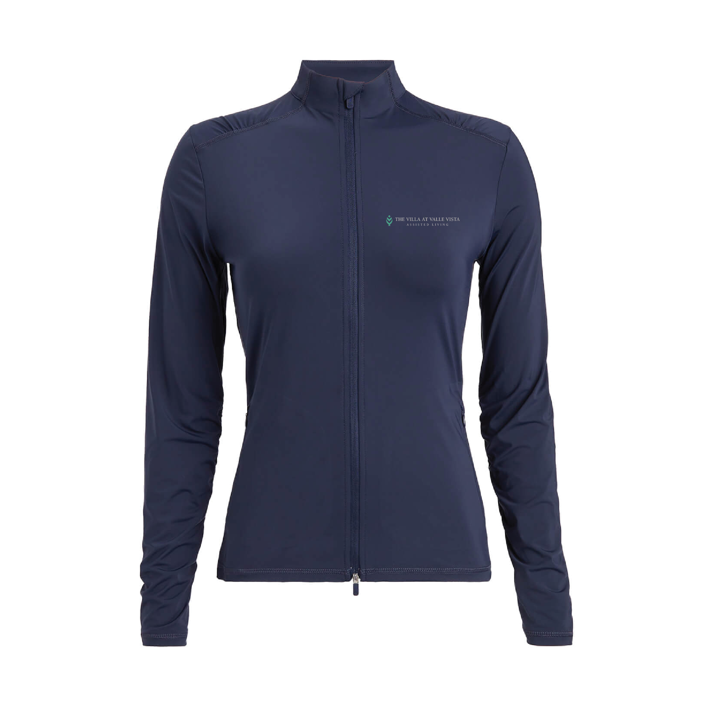 G/FORE Women's Silky Tech Nylon Ruched Full-Zip Layer Villa