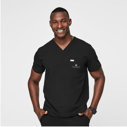 Leon Three-Pocket Scrub Top Cottonwood