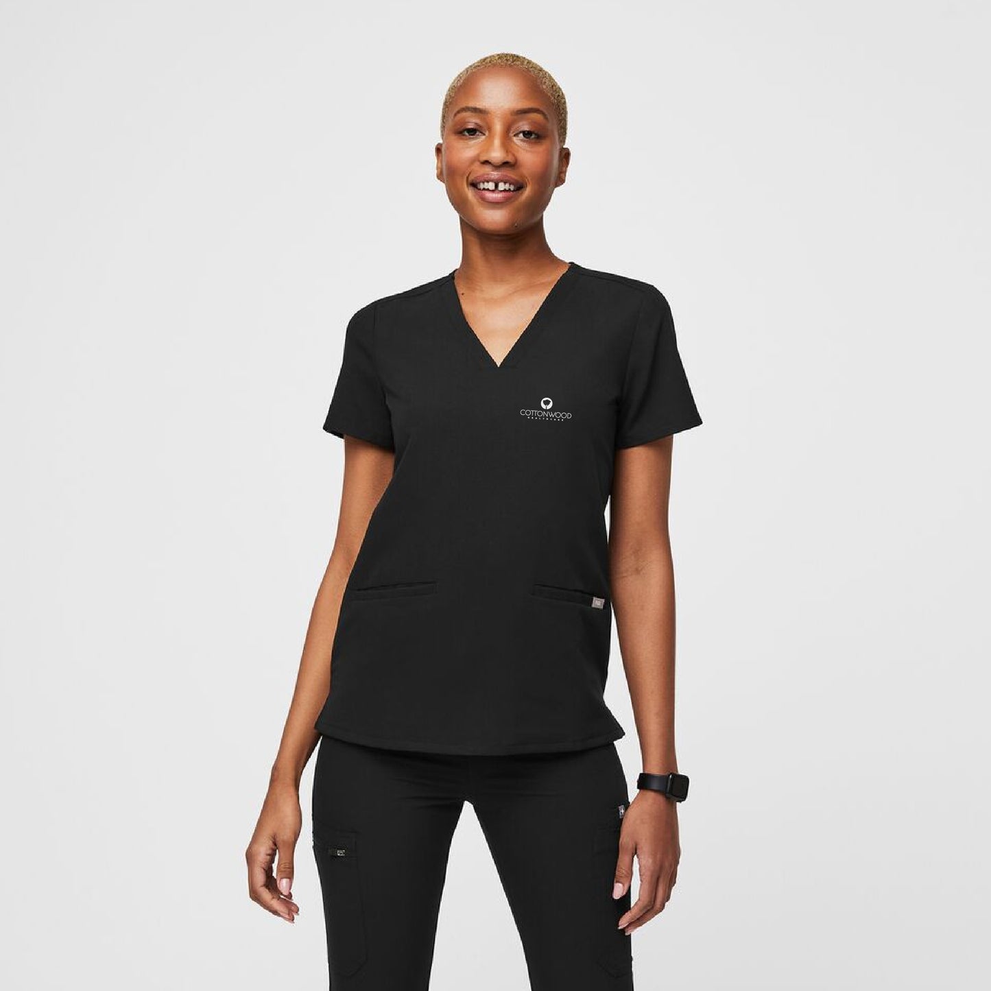 Casma Three-Pocket Scrub Top Cottonwood