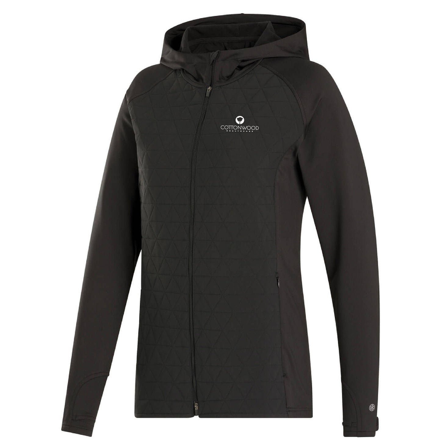 FootJoy Women's ThermoSeries Full-Zip Hoodie Cottonwood