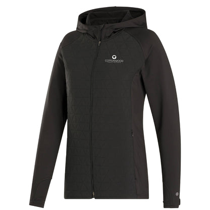FootJoy Women's ThermoSeries Full-Zip Hoodie Cottonwood