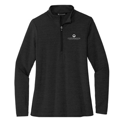 TravisMathew Women's Crestview 1/4-Zip Cottonwood