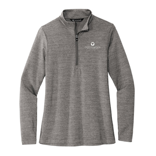 TravisMathew Women's Crestview 1/4-Zip Cottonwood