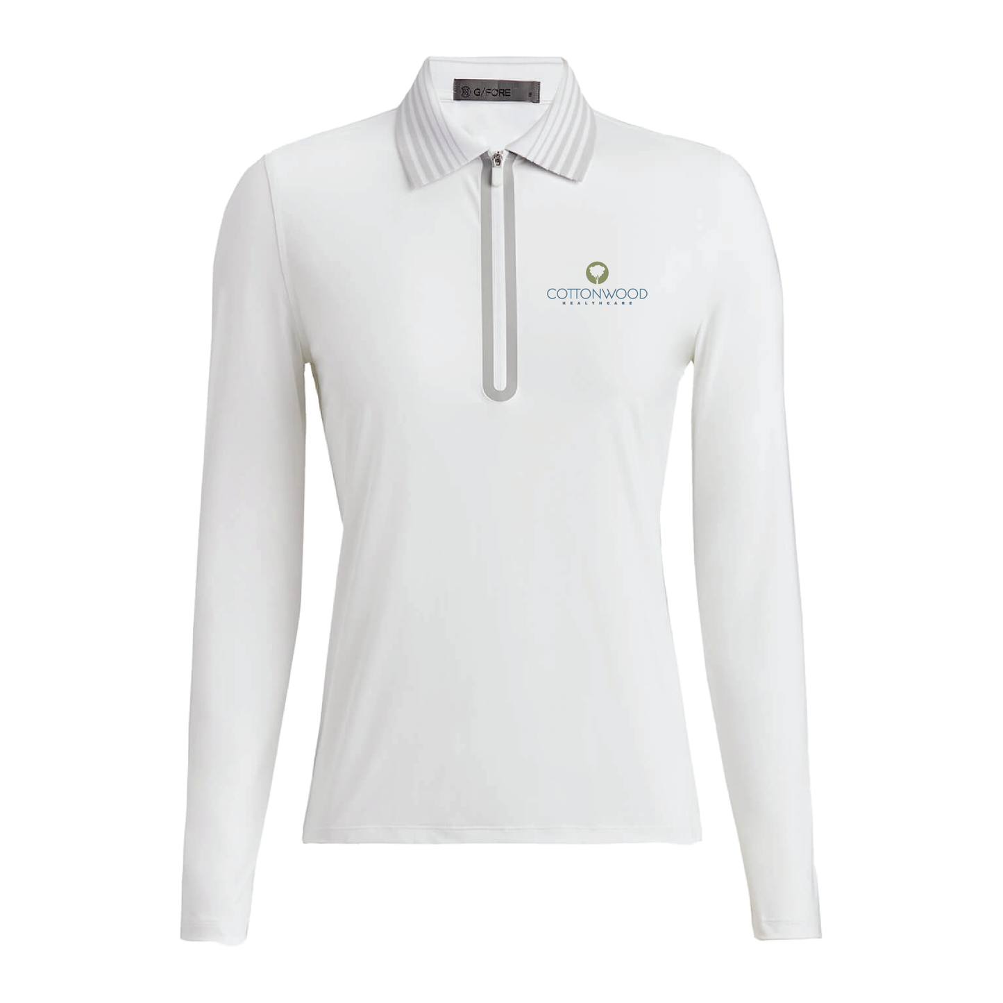 G/FORE Women's Silky Tech Nylon Quarter-Zip Polo Cottonwood