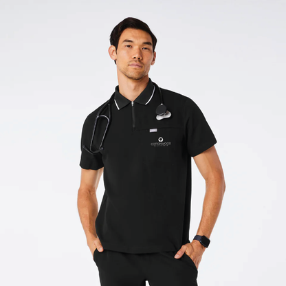 Jasper Polo Scrub Top Cottonwood