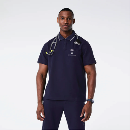 Jasper Polo Scrub Top Cottonwood