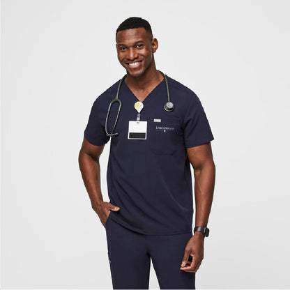 Leon Three-Pocket Scrub Top Larchwood