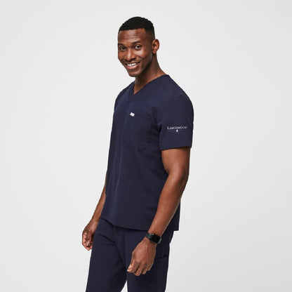 Leon Three-Pocket Scrub Top Larchwood