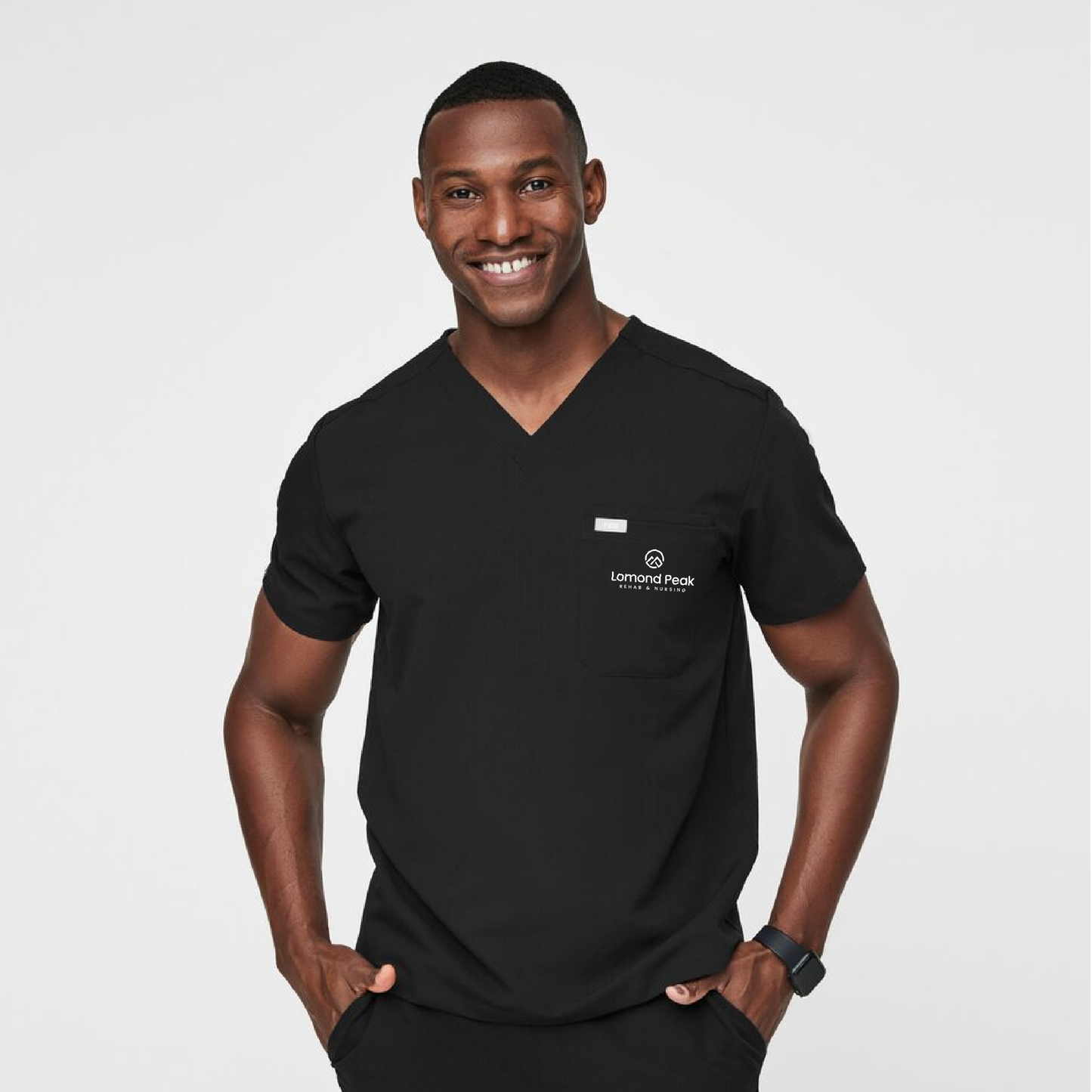 Leon Three-Pocket Scrub Top Lomond Peak