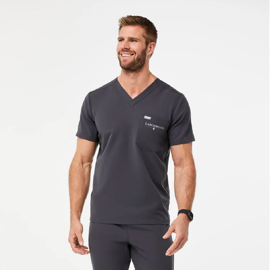 Leon Three-Pocket Scrub Top Larchwood