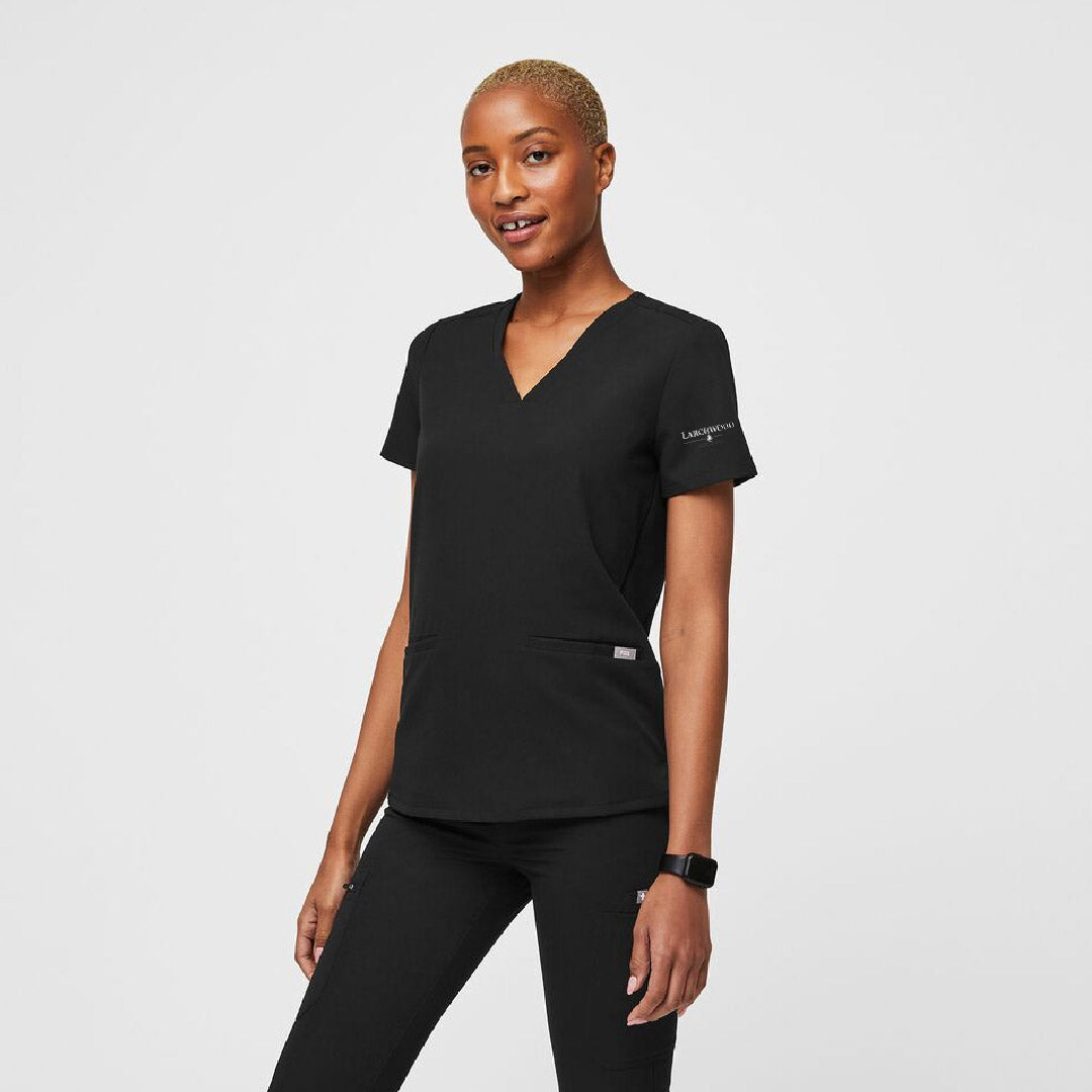 Casma Three-Pocket Scrub Top Larchwood