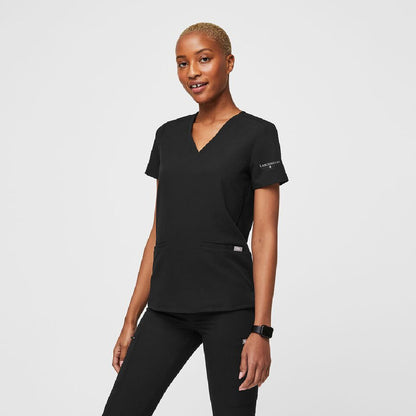 Casma Three-Pocket Scrub Top Larchwood