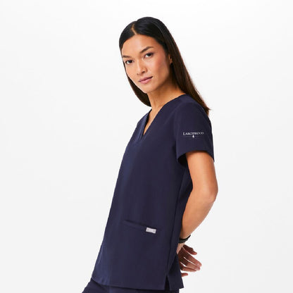 Casma Three-Pocket Scrub Top Larchwood
