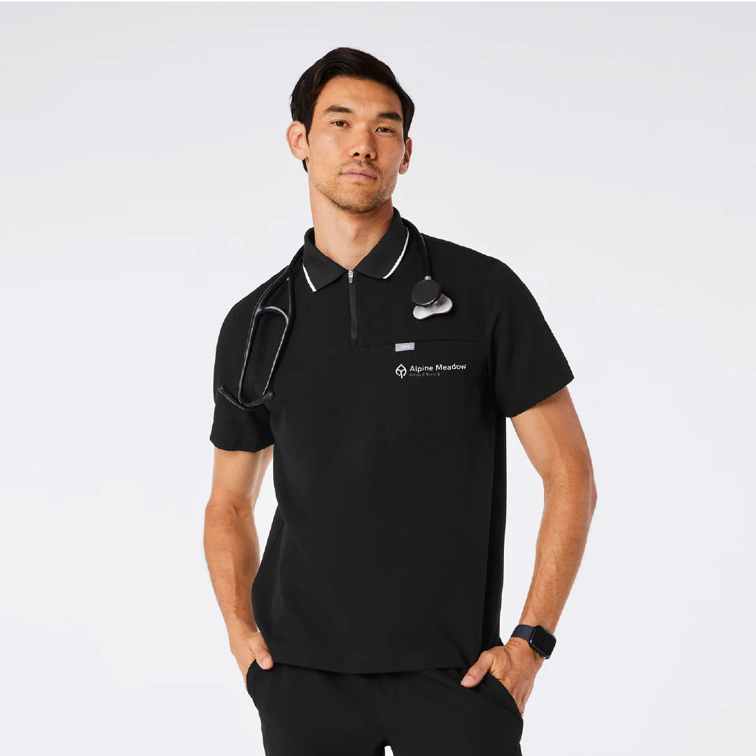 Jasper Polo Scrub Top Alpine Meadow