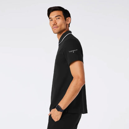 Jasper Polo Scrub Top Larchwood