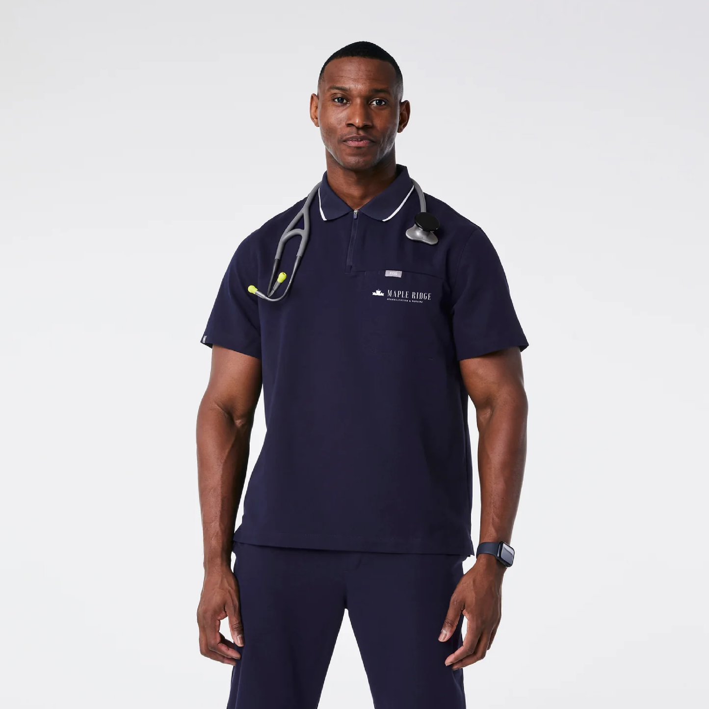 Jasper Polo Scrub Top Maple Ridge
